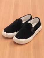 厚底スリッポン/ブラック