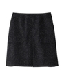 [L]シルクネップツィードスカート/ネイビー(693)