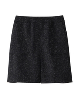 [L]シルクネップツィードスカート/ネイビー(693)