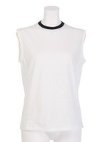 【BED&BREAKFAST】Combination Jersey Sleeveless/WHITE