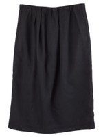 ウエストタックロングスカート/ブラック