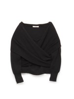 カシュクールニットプルオーバー/GRY