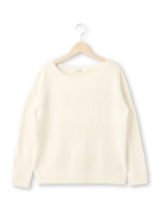 シャギーボーダーニット/ネイビー(093)