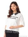 シャツドッキングトップス/ホワイト