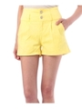 ハイウエストデニムショートパンツ/イエロー系(032)