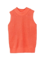 ハイネックノースリーブニット/オレンジ(067)