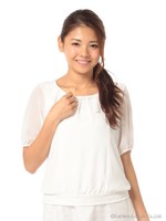 フリルカバーリングプルオーバー/シロ