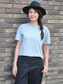 CROPPED S/S TEE/アッシュ