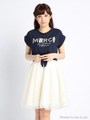 【LIZ LISA】Ｔシャツドッキングワンピース/ホワイト