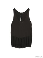 ぺプラムTOPS/ブラック