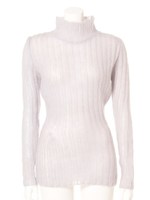 ウールタートルネックニット/GRAY