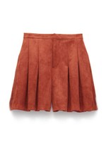 スウェードフレアショートパンツ/BRW