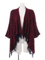 ボーダーフリンジジレ/ホワイト