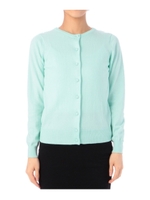 ボタニカルレースニットカーディガン/ライトグリーン(021)