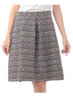 ミックスツイードスカート/ブラック(019)