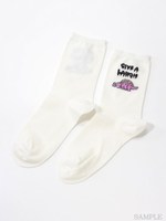 GIVE A LAUGH SOCKS/OFF WHITE