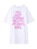 NEON MESSAGE DRESS/ホワイト