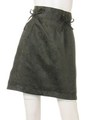 Wレースアップスカート/カーキ