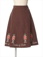 【F i.n.t】ロンドン兵隊スカート/BROWN