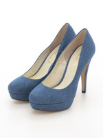 【R&E】ベーシックラウンドトゥパンプス/デニム