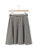 ギンガムサーキュラースカート/ブラック(119)