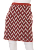 ジャガードニットスカート/BLU