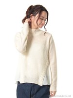 タートルサイドシフォン切り替えプルオーバー/Gray Mixture