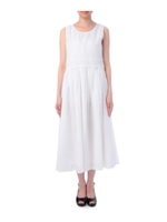 レース使いドッキングギャザーワンピース/アイボリー(004)