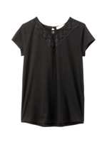 レース切り替えカットソー/オフホワイト(003)