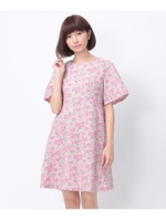 ローズプリントワンピース/ライトブルー(191)