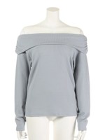 前後オフショル/キャメル