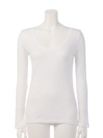 【BED&BREAKFAST】Soft Broad Stitch U-neck/BEIGE