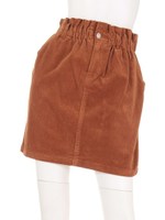 コール天ハイウェストタイト/キャメル