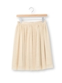 ナチュラルチュールスカート/ライトベージュ(051)