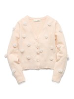 ポンポンニットカーディガン/PNK