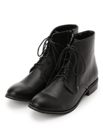 レースアップショートブーツ30/ブラック