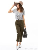 ワークライクパンツ/ブラック