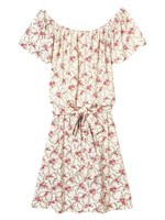 PJ/サマーショルダーオープンワンピ/レッド