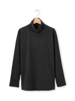 ギャザーネックボーダープルオーバー/オフホワイト(303)