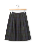 タータンチェックタックスカート/ネイビー(293)