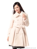 ダブルドレスコート共ベルト 3/ベージュ