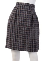 ファンシーツイードミニスカート/ネイビー