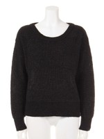 ポケ付畦プルオーバー/グレー