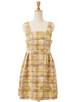 Oヴィンテージチェックジャンスカ/ネイビー