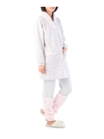 narue(ナルエー) 裏起毛ローズベア 上下ナイティ/ベビーピンク(171)