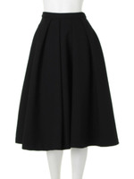 【CASUAL】エキゾチックモダン ミモレスカート/ブラック