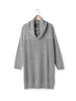 オフタートルニットワンピース/ブルー(092)