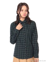 シャキシャキシャツ タータンチェック/Dark Green
