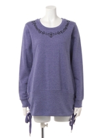 スピンドル刺繍ウラケプルオーバー/レッド