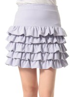 ティアードフリルスカート/ドット